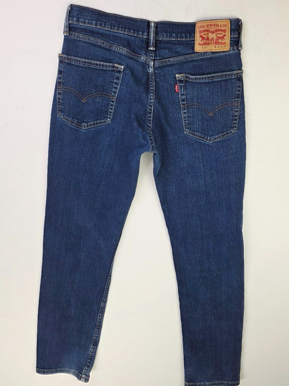 Levi's 514 Mens Size 30X32 Blue Denim 5 Pocket Logo Tag Jeans